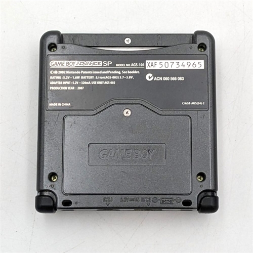 Gameboy Advance SP - Model AGS-101 - Graphite - Konsol - SNR XAF50734965 (B Grade) (Genbrug)